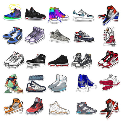 50PCS Tide Brand Sneaker Stickers Luggage Trolley Case Laptop Skateboard Guitar Mobile Phone Graffiti Sticker