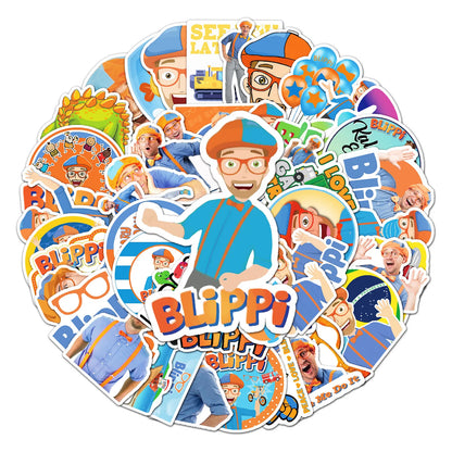50PCS   Education Graffiti Waterproof Sticker Suitcase Notebook Stationery Box WaterCup