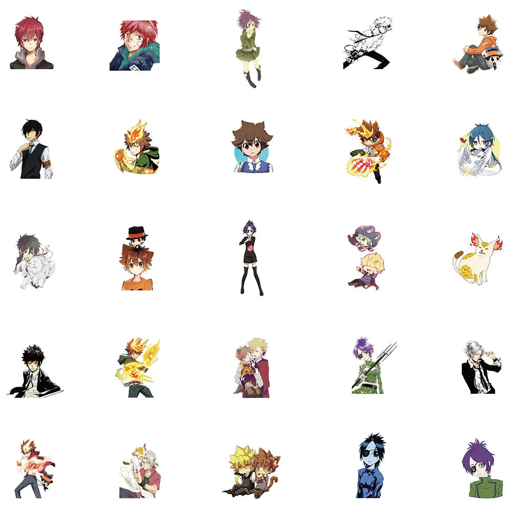 50PCS cartoon and anime family teacher character series decorative style graffiti stickers, personalized, fashionable and creative DIY exquisite decorative decals suitable for cups, helmets, skateboards and popular sticker toys