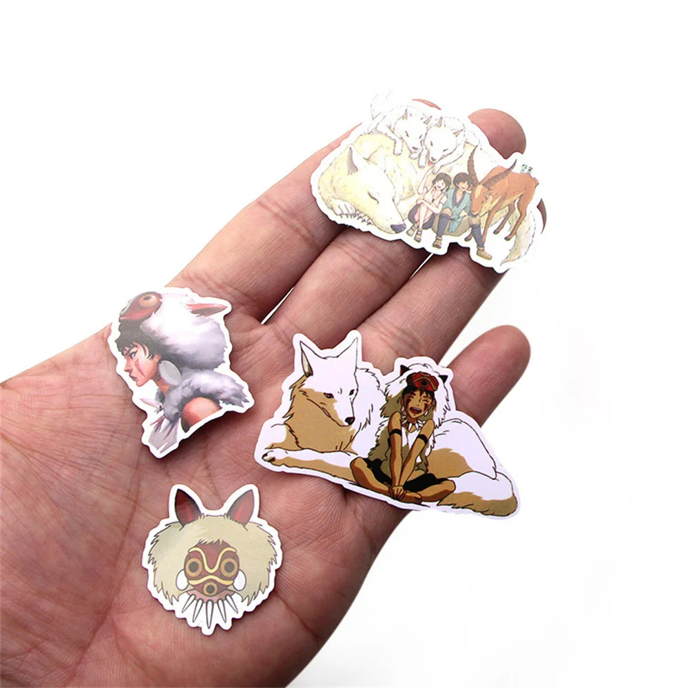 50PCS  Anime Princess Cartoon Stickers Anime Beauty Waterproof Car Motorcycle Skateboard Laptop Luggage Stickers