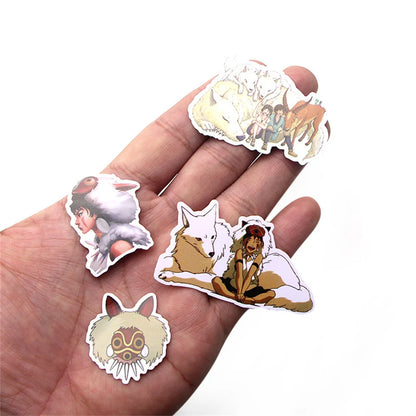 50PCS  Anime Princess Cartoon Stickers Anime Beauty Waterproof Car Motorcycle Skateboard Laptop Luggage Stickers