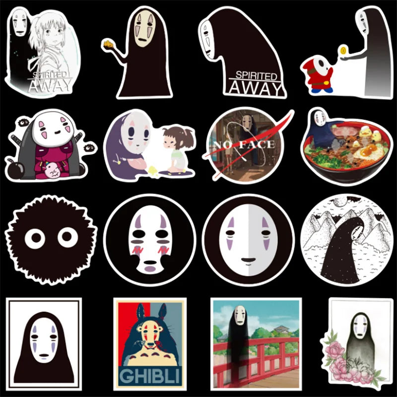 50PCS cartoon, anime, faceless male comic graffiti stickers, personalized DIY car trunks, laptop computers, skateboards, phone cases, waterproof decorative sticker toys