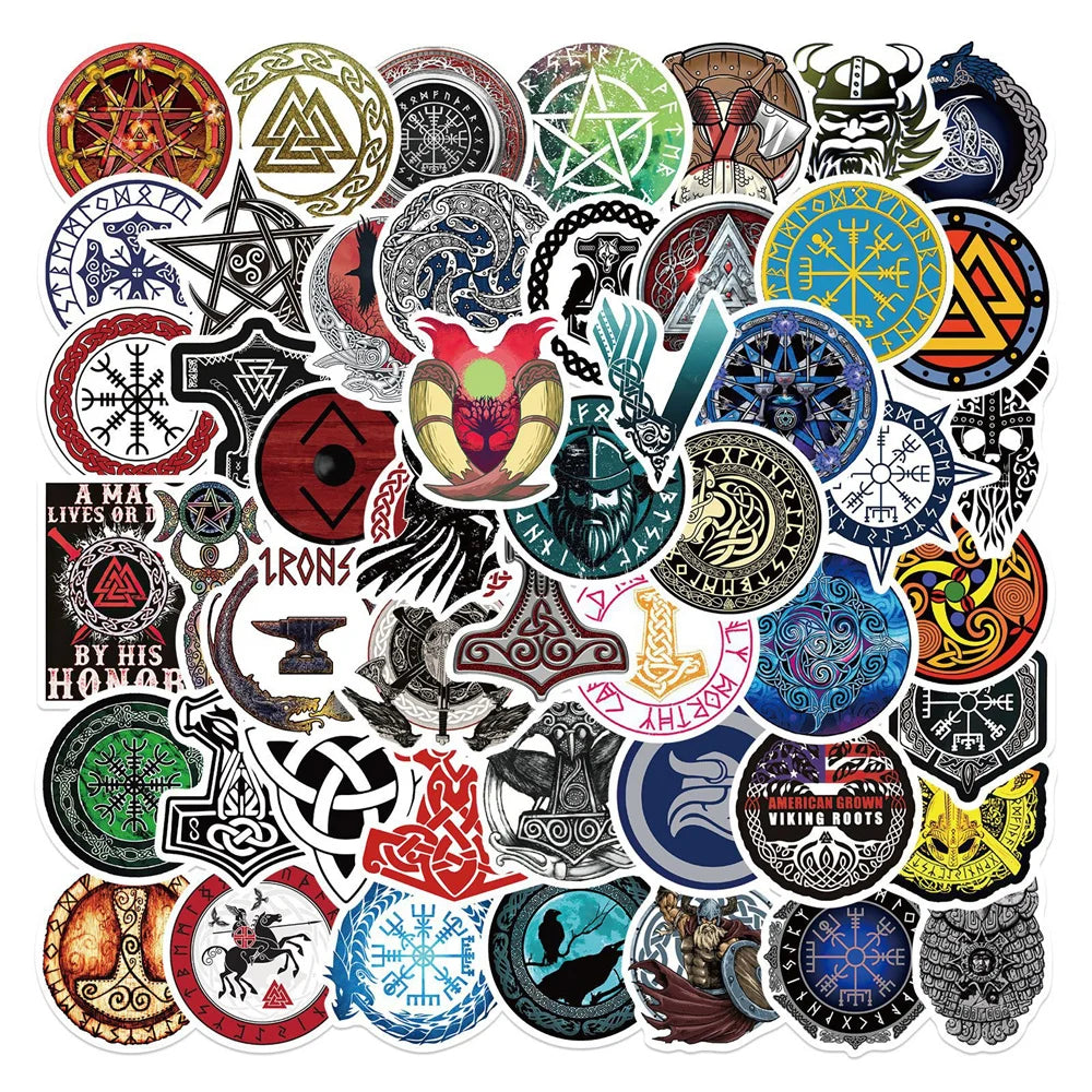 50PCS Cartoon Totem Popular Waterproof Graffiti Sticker Suitcase Notebook Mobile Phone Refrigerator Water Cup Helmet