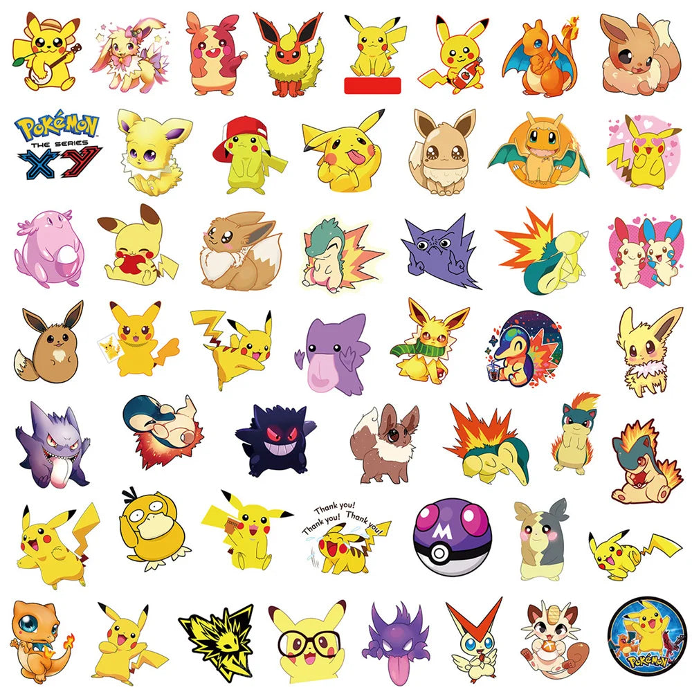 50PCS Pet Elf Animation Graffiti Sticker Waterproof Car Guitar Helmet Notebook Refrigerator Skateboard Water Cup