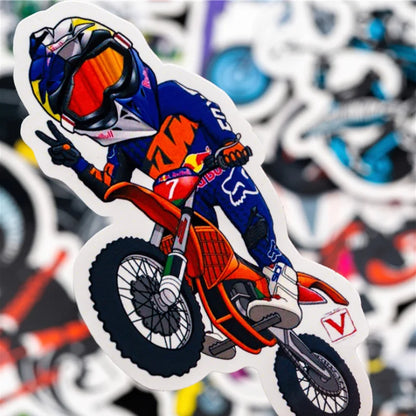 50PCS   creativepersonality motorcycle sticker luggage trolley guitar cartoon sticker toy