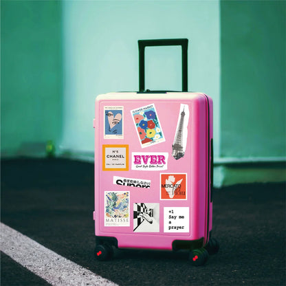 50PCS French Pop Art Collage Handbook Waterproof Sticker Notebook Tablet Electric DIY Sticker