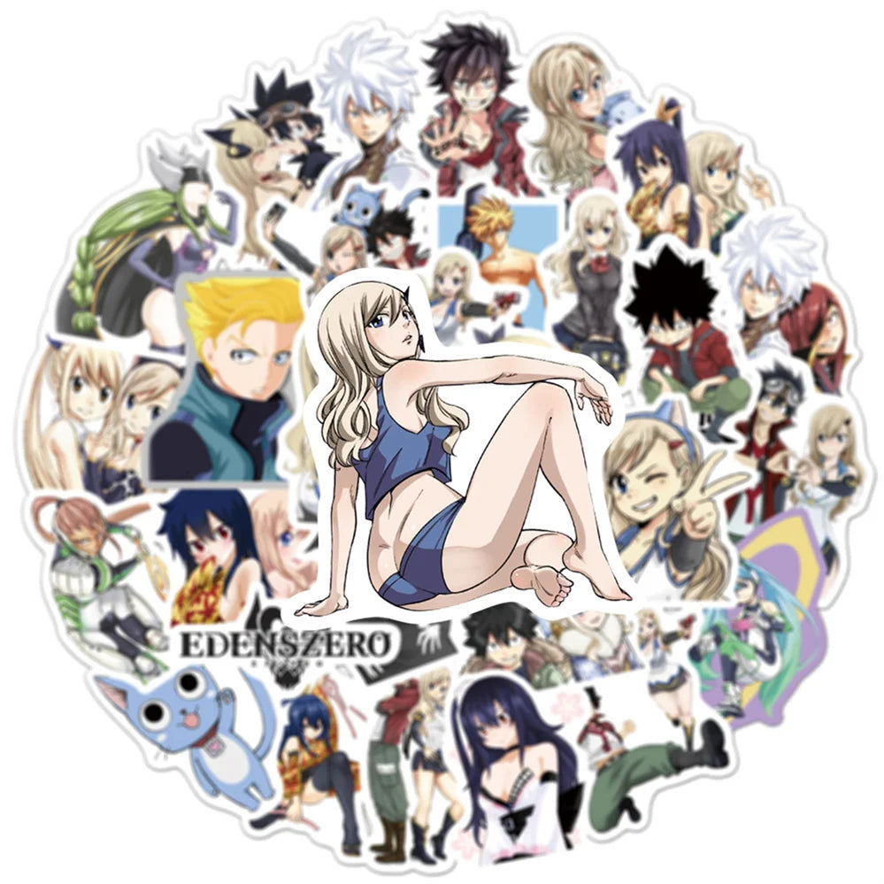 50PCS cartoon animation EDENS original graffiti stickers, personalized DIY luggage, laptop, waterproof decorative sticker toys