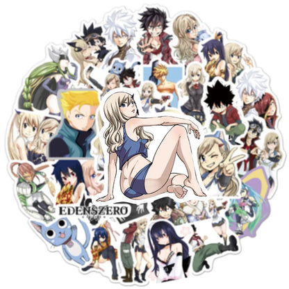 50PCS cartoon animation EDENS original graffiti stickers, personalized DIY luggage, laptop, waterproof decorative sticker toys
