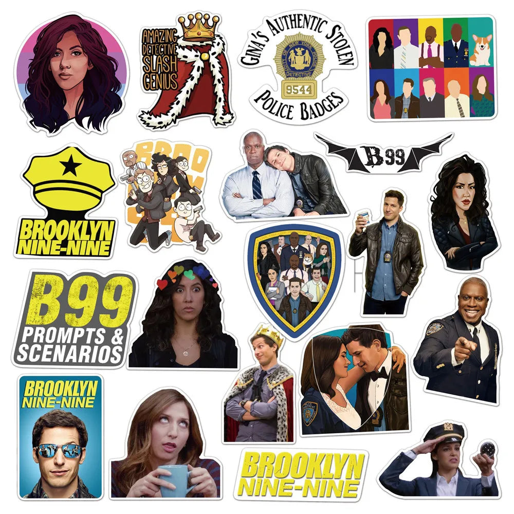 50PCS New American Drama Shenfan Detective Graffiti Waterproof Sticker Suitcase Car Water Cup Guitar Refrigerator
