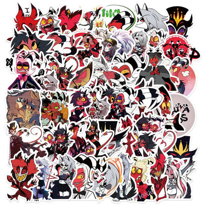 50PCS Do Not Repeat Anime Evil Boss Graffiti Stickers DIY Luggage Refrigerator Waterproof Stickers