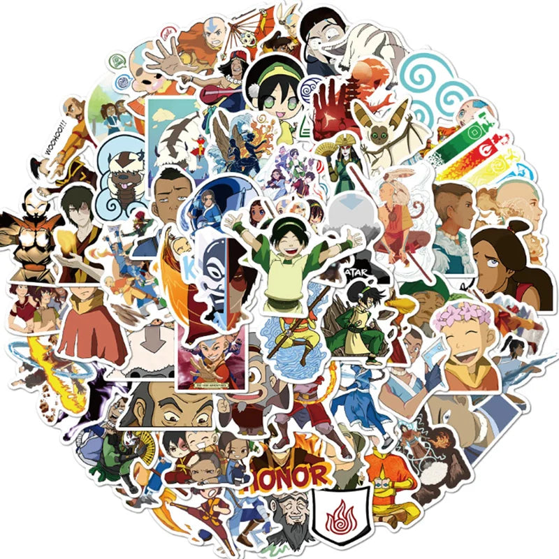 50PCS  Animation Cartoon Graffiti Toy Notebook Mobile Phone Skateboard Waterproof Sticker Decoration