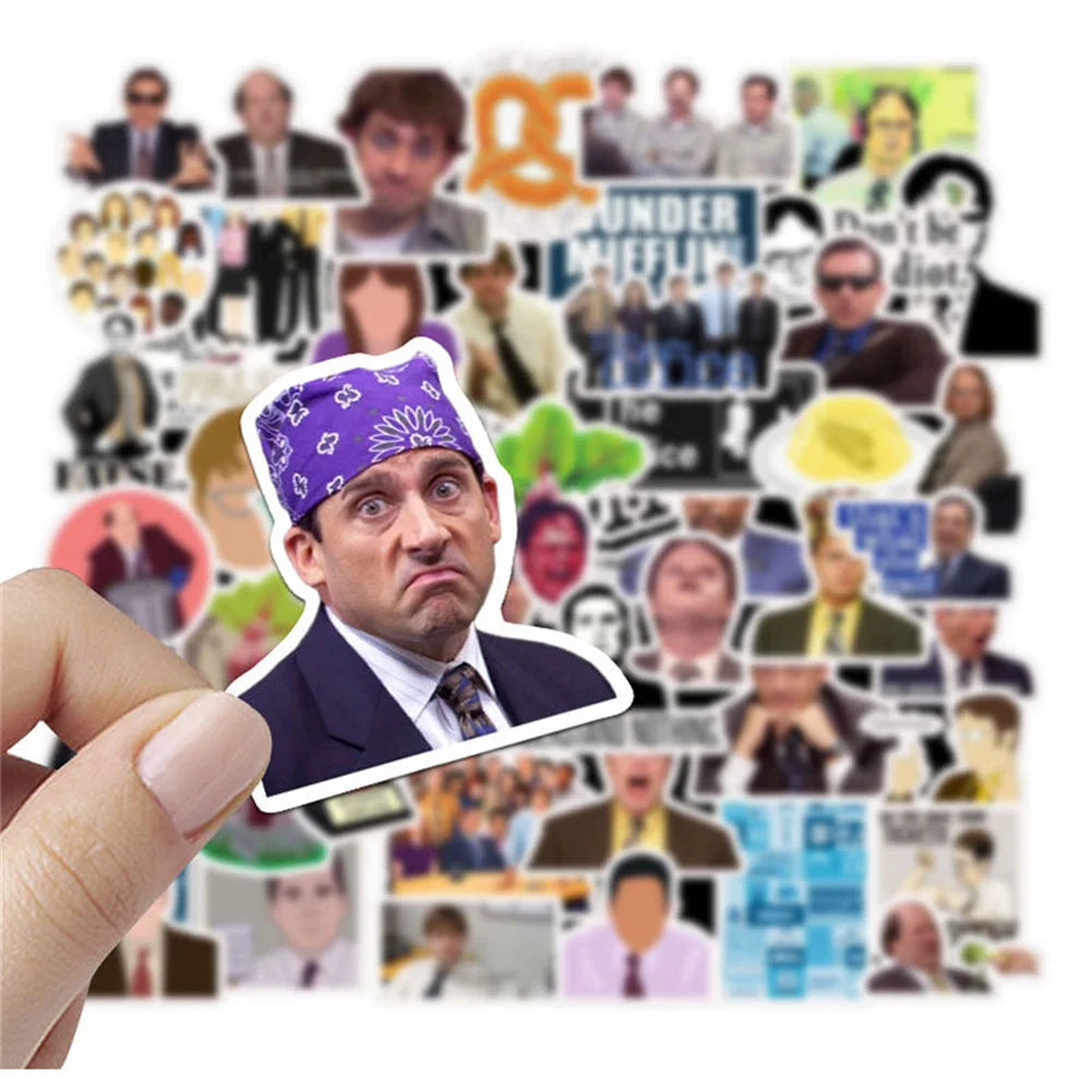 50PCS American Drama The Office Graffiti Waterproof Sticker Suitcase Notebook Refrigerator Stationery Box Helmet