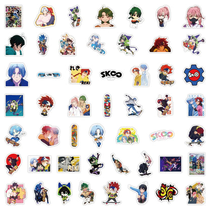 50PCS Art Illustration Popular Creative Cartoon Animation Game SK8 Unlimited Character Series Decorative Style Graffiti Stickers Personality Fashion Creative DIY Exquisite Decorative Decals Suitable For Cups, Helmets, Skateboards Popular Stickers Toys
