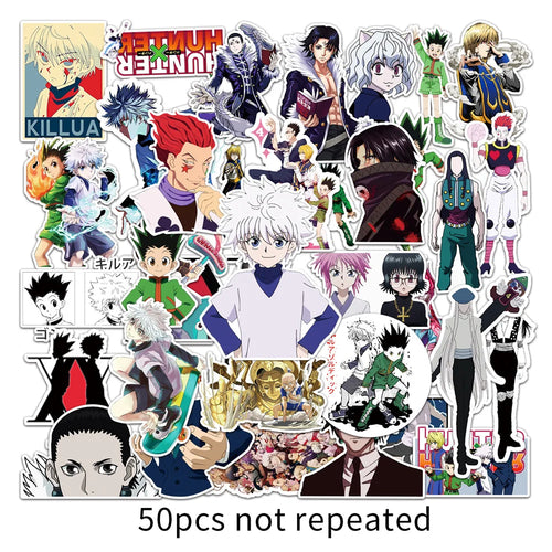 50pcs New Animation Cartoon Hunter Graffiti Suitcase Notebook Waterproof Sticker