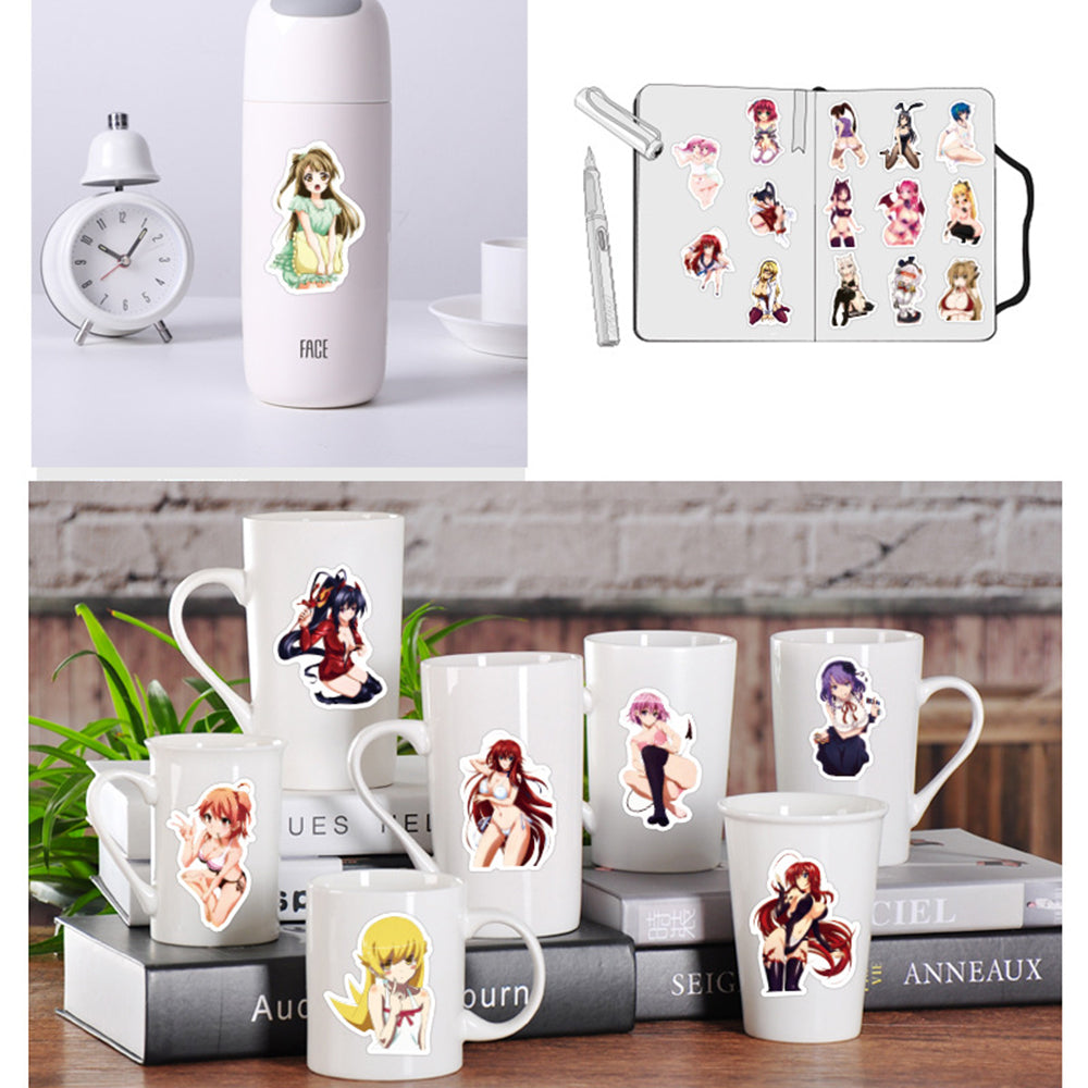 100PCS Anime Kawaii Sticker Pack, Cute Cartoon Doodles with a Stylish Edge for Otaku Culture and Collections