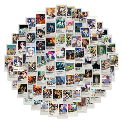 50pcs Japanese Animation Poster Graffiti Sticker DIY Suitcase Laptop Skateboard Car Motorcycle Star Sticker