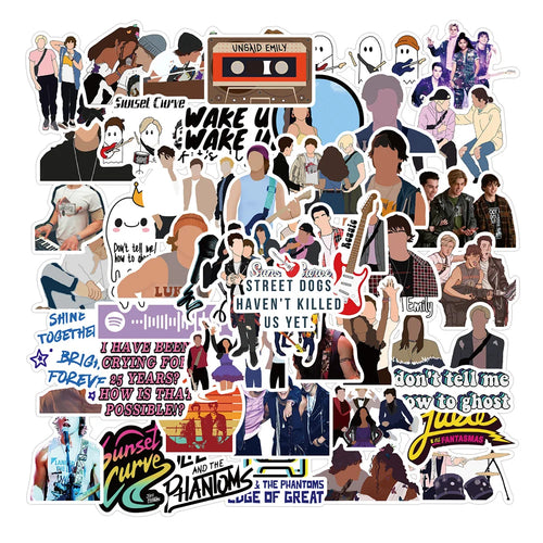 50PCS   TVSeries Julie and Phantom Boy Graffiti Waterproof Sticker Suitcase Notebook Refrigerator Helmet Water Cup