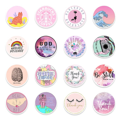 50PCS INS Cute Pink Girl Heart Graffiti Waterproof Sticker Suitcase Notebook RefrigeratorSkateboardWaterCupHelmet