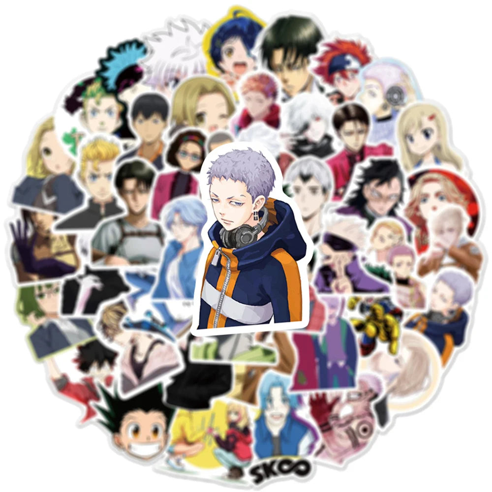 50PCS Riman Collection Sticker Personality Graffiti Laptop Skateboard Mobile Phone Gift Toy Waterproof Sticker