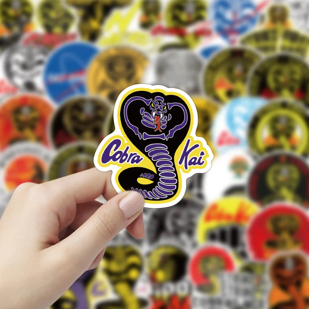 50PCS New Creative Cobra Graffiti Graffiti Waterproof Sticker Notebook Scooter Trolley Case Decorative Sticker