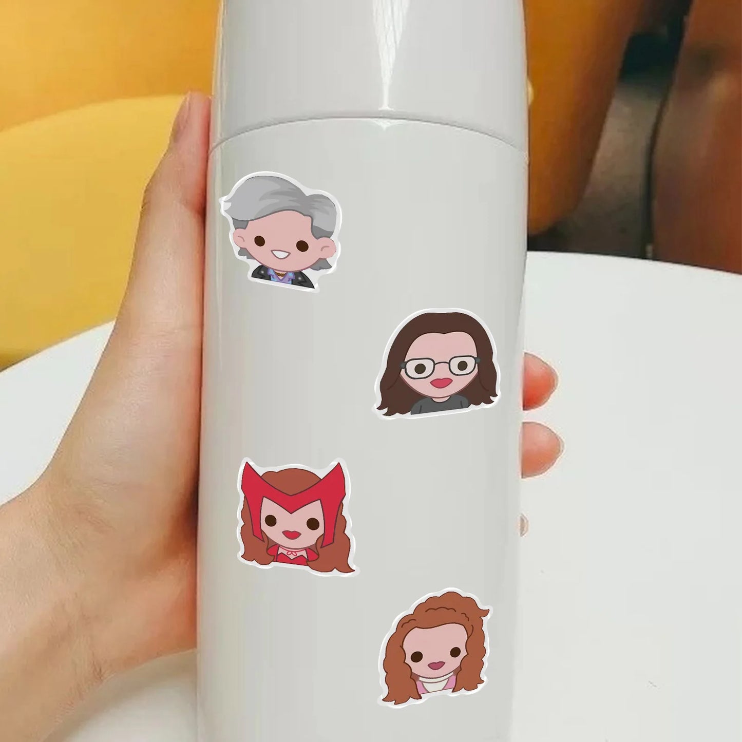 50PCS Cartoon Version Scarlet Witch Fantasy World Decoration Scrapbook Guitar Phone Case Notebook Sticker