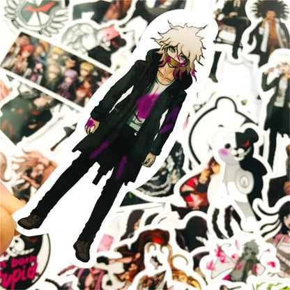 50PCS Cartoon Japanese Anime Character Diary Book Graffiti Mobile Phone Case Decoration Waterproof Sticker Toy