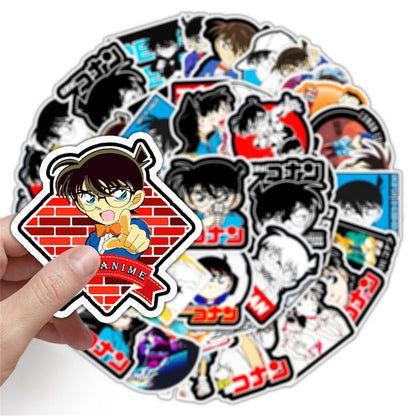 50PCS Riman Detective Conan Cartoon Graffiti Waterproof Sticker Suitcase Notebook Skateboard Refrigerator Helmet