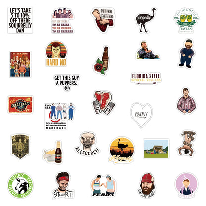 50pcs     LetterkennyTown Graffiti Sticker Waterproof Luggage Compartment Notebook Scooter Water Cup Sticker Custom