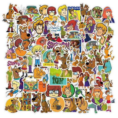 50PCS Cartoon Comedy Movie Scooby Doodle Waterproof Sticker Suitcase Notebook Mobile Phone RefrigeratorSkateboard