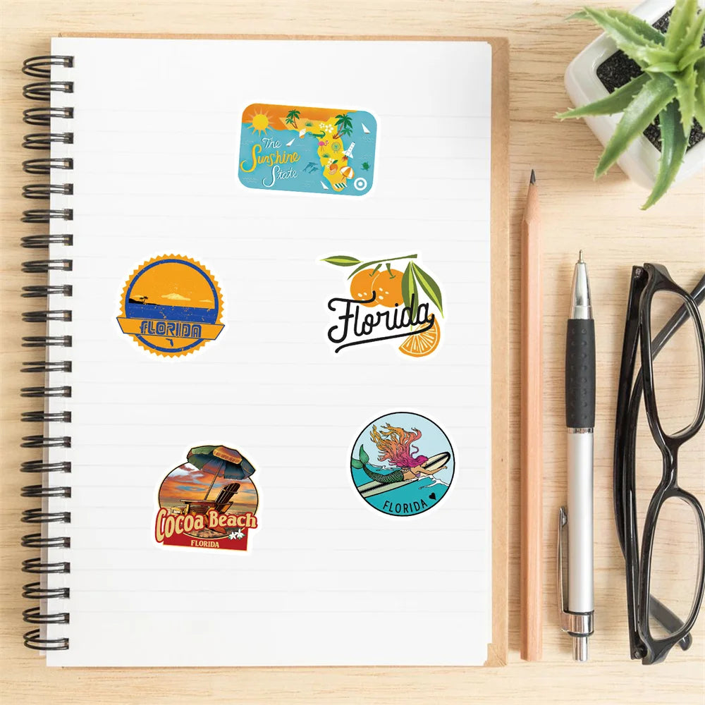 50PCS Classic Logo Personality Graffiti Laptop Guitar Motorcycle Luggage Skateboard Bike Waterproof Sticker