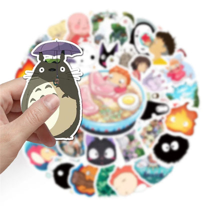 50PCS new super-burning cartoon day man Miyazaki Hayao Miyazaki animated graffiti decorative luggage waterproof stickers
