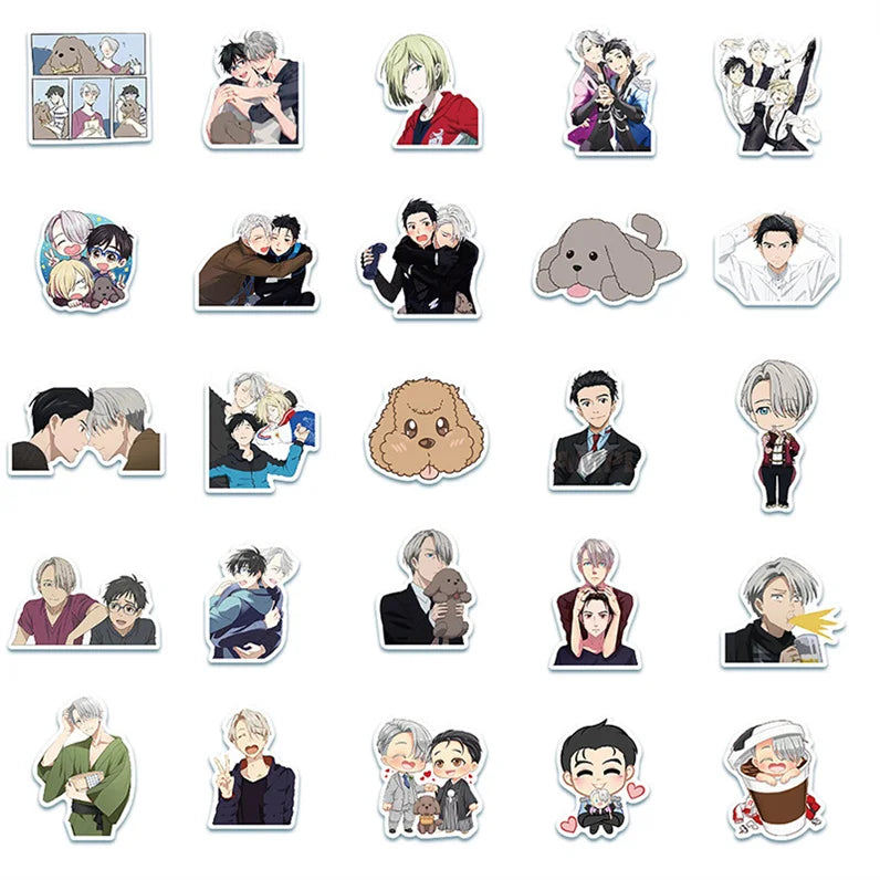 50PCS daily cute cartoon character decorative style graffiti stickers, personalized, fashionable and creative DIY exquisite decorative decal cups, helmets, skateboards and popular sticker toys