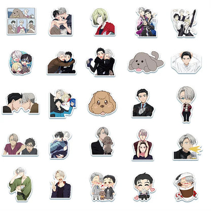 50PCS daily cute cartoon character decorative style graffiti stickers, personalized, fashionable and creative DIY exquisite decorative decal cups, helmets, skateboards and popular sticker toys