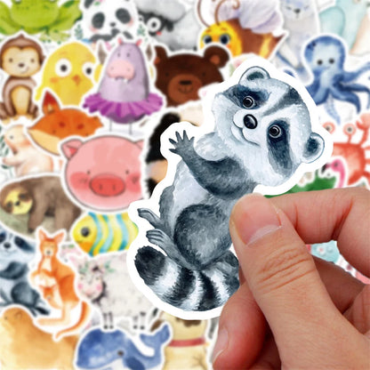 50PCS Cartoon Fresh Graffiti Laptop Guitar Motorcycle Luggage Skateboard Bike Waterproof Sticker