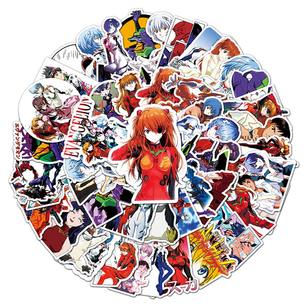 50PCS Riman New Century Gospel Soldier Graffiti Waterproof Sticker Suitcase Notebook HelmetRefrigeratorSkateboard