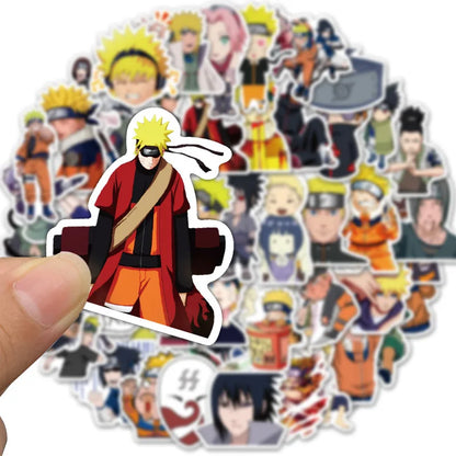 50PCS Japanese anime Naruto cartoon graffiti luggage laptop mobile phone personalized decoration stickers