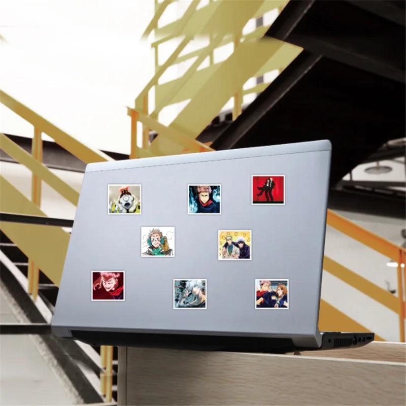 50PCS Cartoon Spells Battle Anime Graffiti Stickers Laptop Luggage Waterproof Guitar Decoration Toys