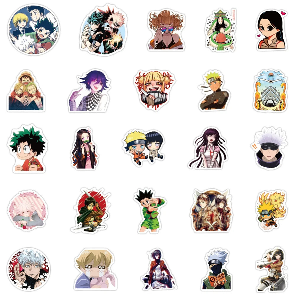 50PCS Japanese Man Mix Combination Graffiti Sticker Cartoon Mug Car Trunk Notebook Scooter Sticker