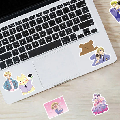 50PCS Anime Ouran College Graffiti Water Cup Luggage Skateboard Laptop Personalized Graffiti Waterproof Sticker