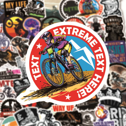 50PCS Mountain Bike Graffiti Sticker Trolley Case Bike Scooter Water Cup Waterproof Sticker