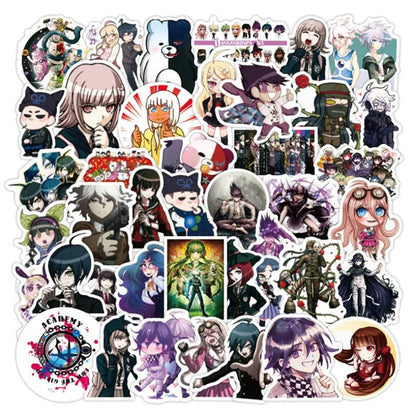 50PCS cartoon Japanese anime game character decorative style graffiti stickers, personalized, fashionable and creative DIY exquisite decorative decal cups, helmets, skateboard popular sticker toys