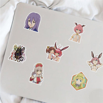 50PCS Anime Alien Girl Summoning Doodle Stickers Exquisite, Fashionable, Creative DIY Journal Decorations Suitable for Mugs, Helmets, Skateboards, and Stationery Cases