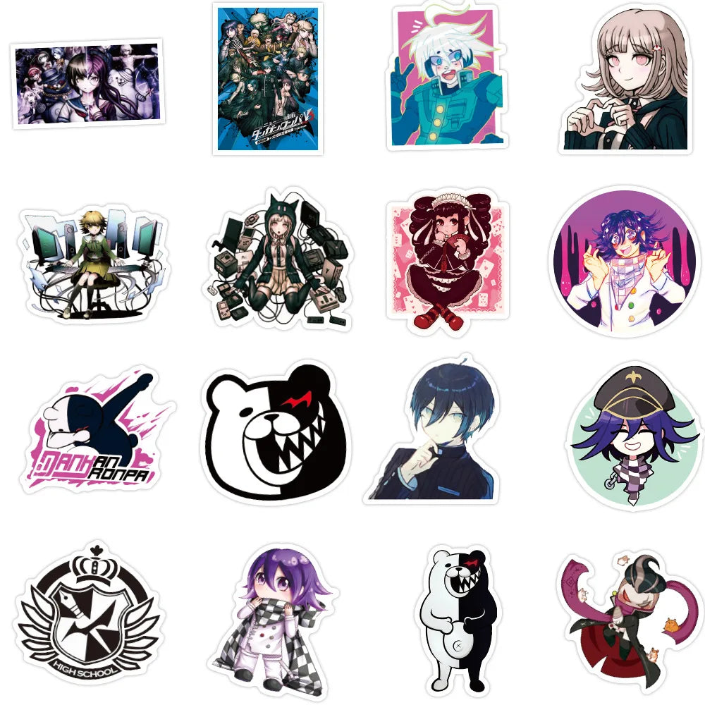 50PCS cartoon non-repetitive Japanese anime character decorative style graffiti stickers, personalized, fashionable and creative DIY exquisite decorative decal cups, helmets, skateboard popular sticker toys