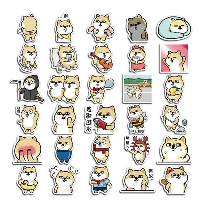 50PCS Funny Xiaofeichai Expression Bag Cartoon Graffiti Waterproof Sticker SuitcaseNotebookRefrigeratorSkateboard