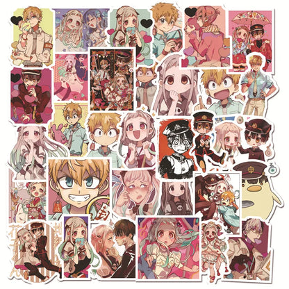 50PCS Earth-bound Teenager Hanako-Jun Anime Sticker Graffiti Luggage Trolley Case Notebook Cup Waterproof Car Sticker