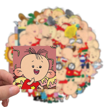 50PCS Big Ear Tutu Cartoon Animation Sticker Sticker Scrapbook Notebook Luggage Guitar Phone Toy Sticker