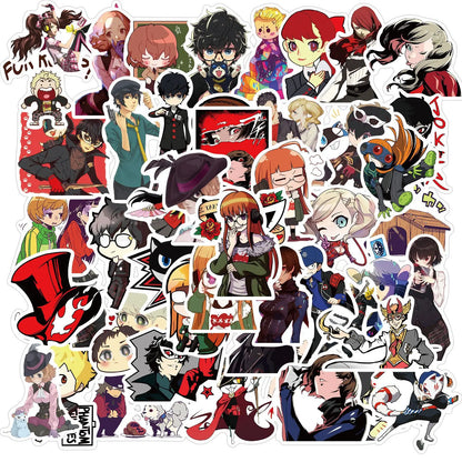 50PCS cartoon Japanese anime Shin Megami Reincarnation game decorative style graffiti stickers, personalized, fashionable and creative DIY exquisite decorative decal cups, helmets, skateboard popular sticker toys