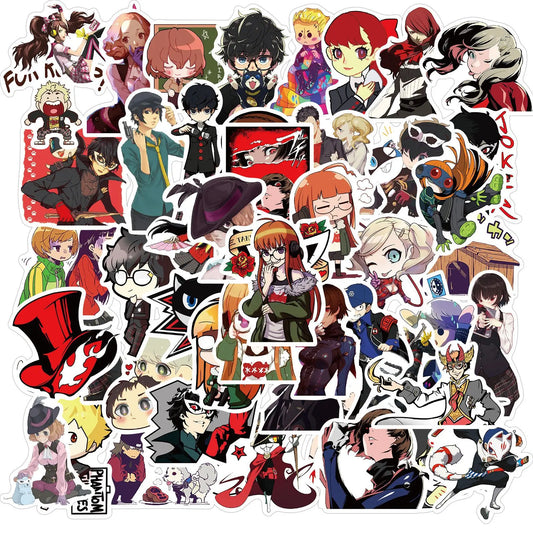 50PCS cartoon Japanese anime Shin Megami Reincarnation game decorative style graffiti stickers, personalized, fashionable and creative DIY exquisite decorative decal cups, helmets, skateboard popular sticker toys