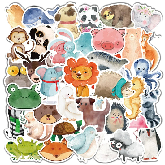 50PCS Cartoon Fresh Graffiti Laptop Guitar Motorcycle Luggage Skateboard Bike Waterproof Sticker