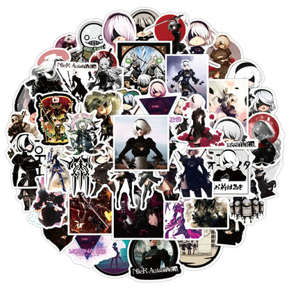 50PCS Mechanical Era Cartoon Game Graffiti Sticker Car Phone Computer Trunk Water Cup Sticker